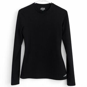 BCG Cold Weather Black Long Sleeve Performance Top w/ Thumb Holes Size S